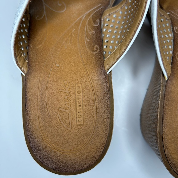 Clark’s Collection Platform Open Toe Wedge Sandal Size 8.5 - Picture 13 of 13